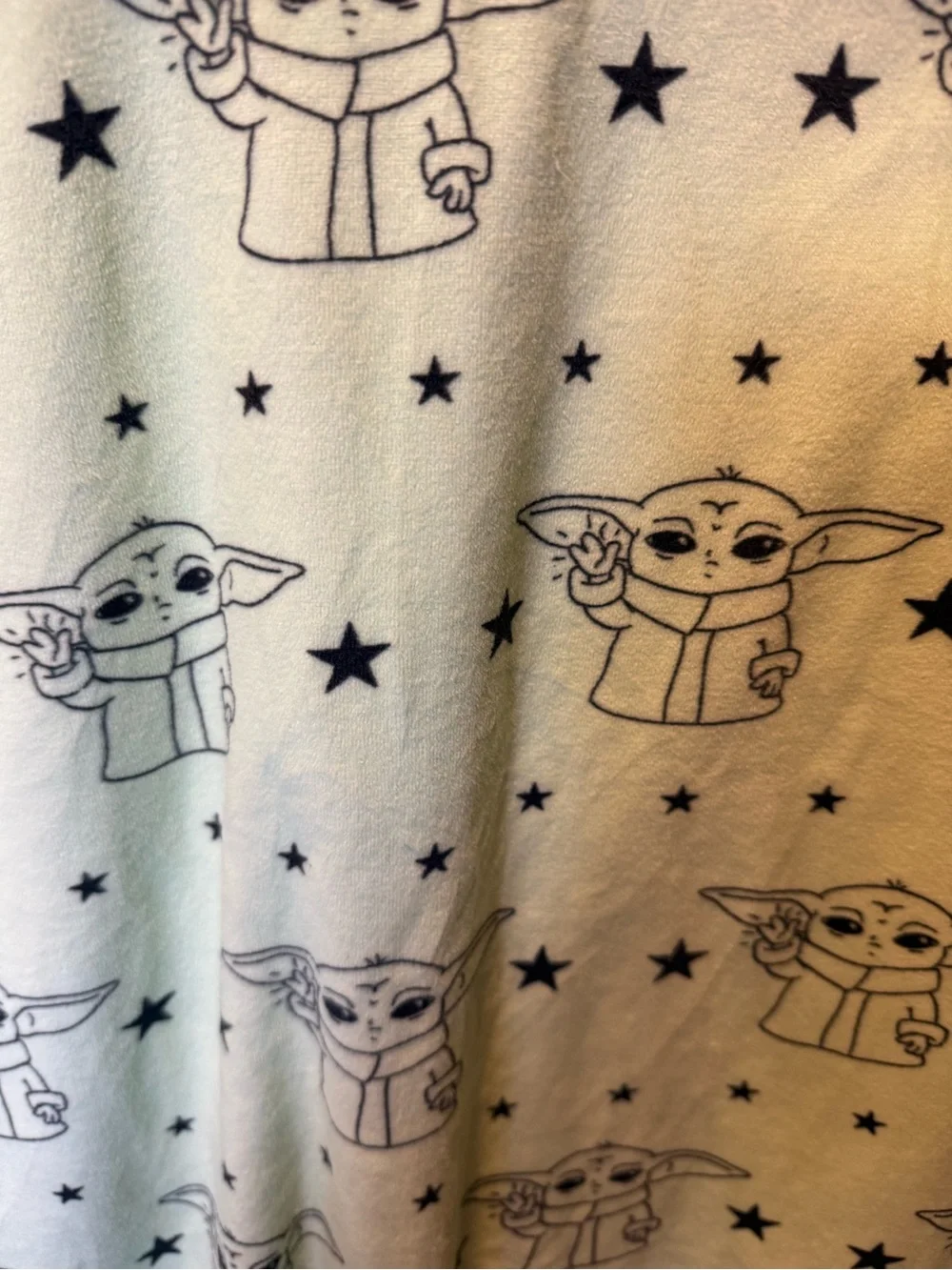 Star Wars The Child Pajama Set in Mint Green and Dark Gray
